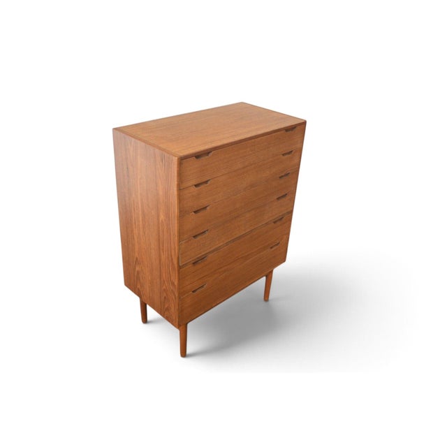 Mid 20th Century Danish Modern Highboy in Teak by Svend Langkilde For Sale - Image 5 of 8