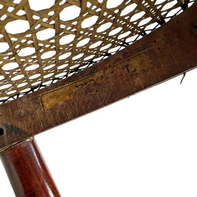 Brown Antique Fischel Bentwood Chairs with Cane Seats, 1890s, Set of 2 For Sale - Image 8 of 14