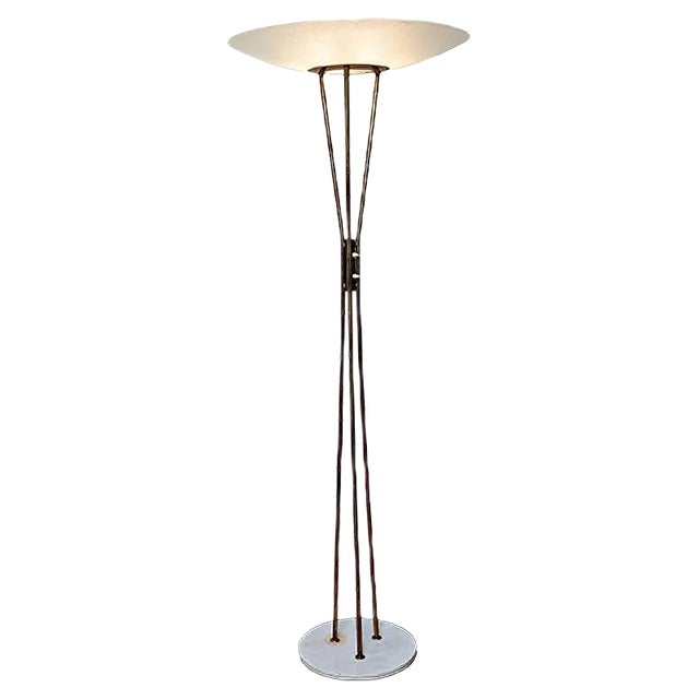 Italian Model 4075 Floor Lamp by Gaetano Sciolari for Stilnovo, 1950s For Sale
