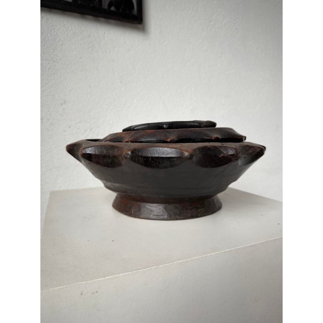 Savoyard Brutalist Folk Art Wooden Dishes, 1950s, Set of 3 For Sale - Image 17 of 18