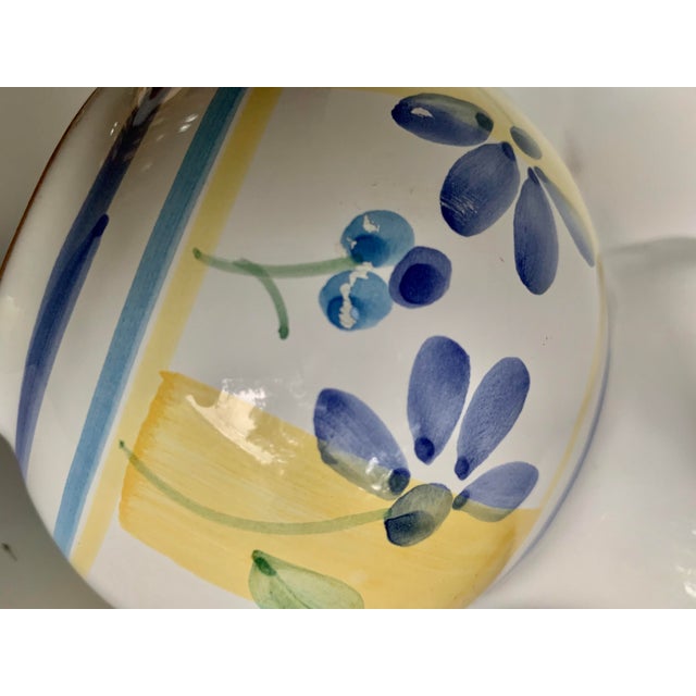 Ceramic Italian Early 21st Century 'Zafferano' by Caleca, Petite Hand-Painted Pottery Pitcher For Sale - Image 7 of 10
