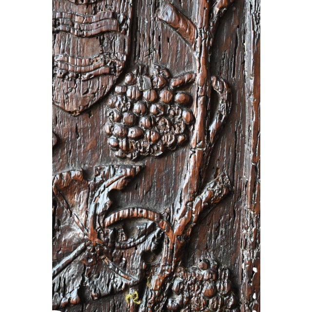 Gothic Carved Oak Panel For Sale - Image 3 of 9