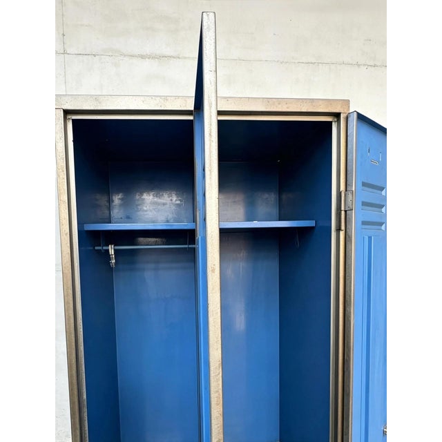 Silver East German Factory Lockers, 1970s For Sale - Image 8 of 11