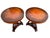 Traditional Pair of 1920s Regency Mahogany Leather Top Lamp Accent Tables For Sale - Image 3 of 12