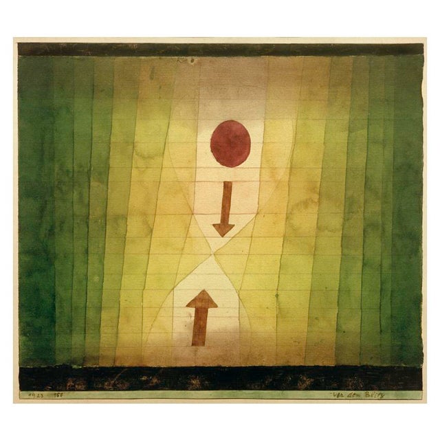 Before The Lightning Klee, Paul; 1879–1940. Vor dem Blitz, 1923. Aquarell und Bleistift auf Papier, oben und unten...