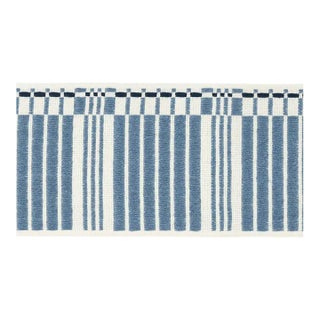 Schumacher Carmo Tape in Indigo For Sale