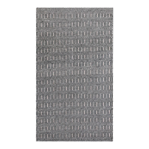 Stupendous American Navajo Twill Saddle Rug With Gray-Black-White Stripe Pattern