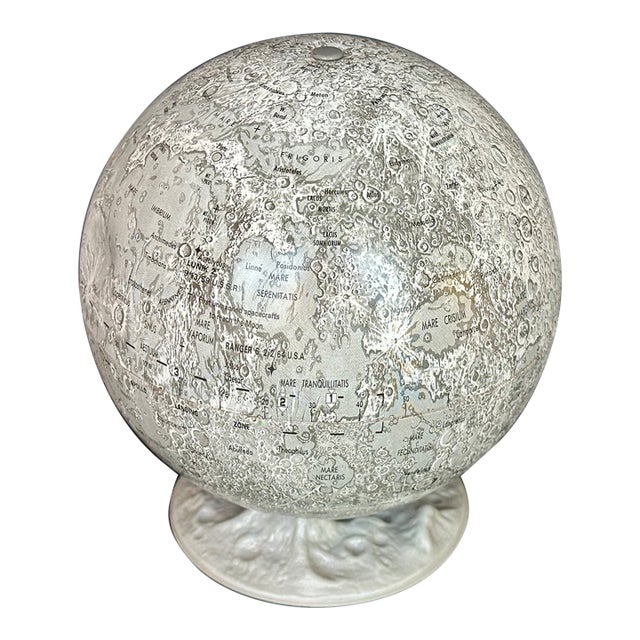 Vintage 1960s Lunar Moon Globe For Sale