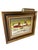 Wood Signed H. Hargrove Winter Farm Landscape Oil Painting With Attached Gallery Light For Sale - Image 7 of 9
