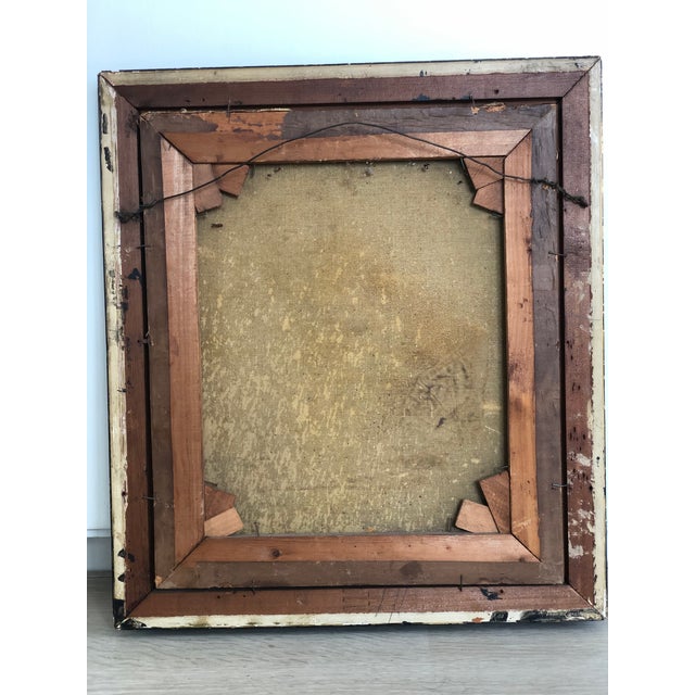 Antique Original Oil Painting of a Dutch Gentleman, 19th Century Portrait For Sale - Image 12 of 13