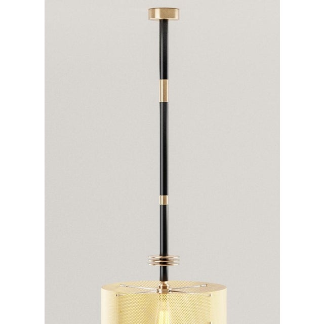 Contemporary Dédale I Pendant Lamp in Brass with Steel and Aluminium by Marine Breynaert For Sale - Image 3 of 6