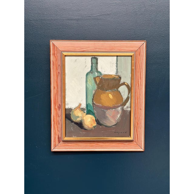 Bengt Hillgrund, Jug and Fruit, Oil on Canvas, Framed For Sale - Image 17 of 18