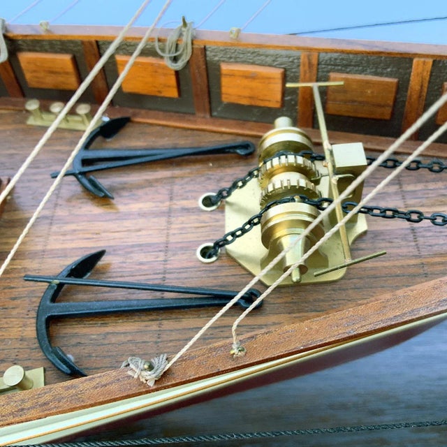 Museum Quality Model of American Steam Yacht Harvard For Sale - Image 12 of 12