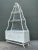 Vintage White Rattan Pagoda Etagere For Sale - Image 9 of 12