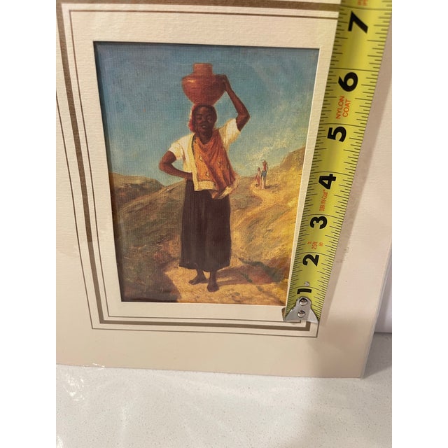 Small Lithograph of “Woman Carrying a Pitcher on Her Head” After Pissarro For Sale - Image 11 of 12