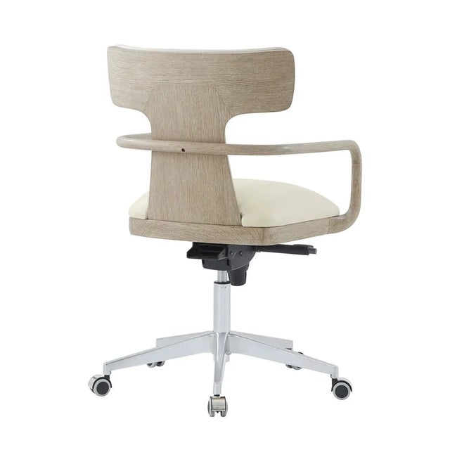 2020s Modern Oak Office Chair For Sale - Image 5 of 6