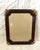 Hollywood Regency Vintage Wood & Brass Picture Frame For Sale - Image 3 of 5