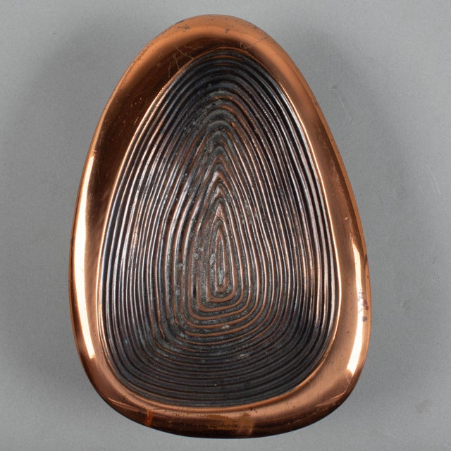 Ben Seibel Copper Jenfred-Ware Thumbprint Bowl For Sale - Image 15 of 15