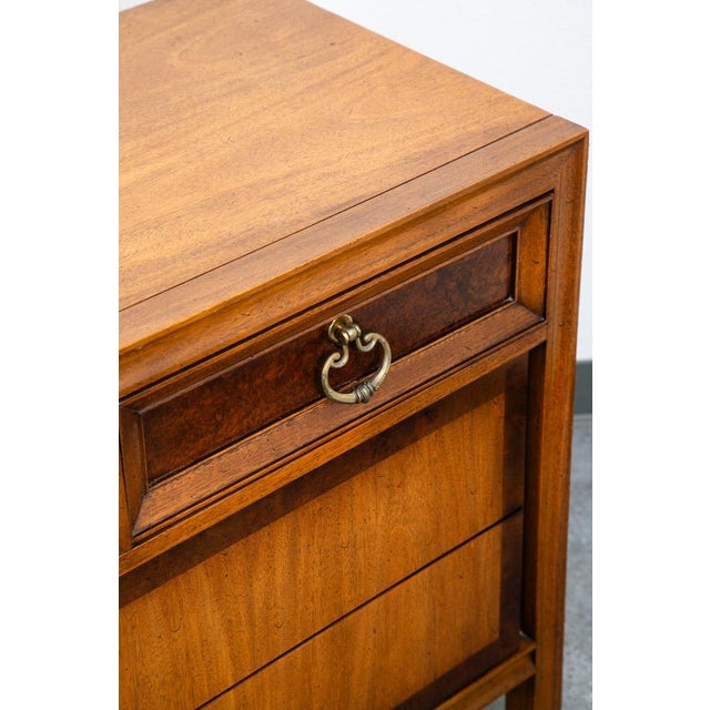Mid Century Modern Dresser Credenza 7 Drawer Basic Witz Wood Vintage MCM Brass For Sale - Image 12 of 12