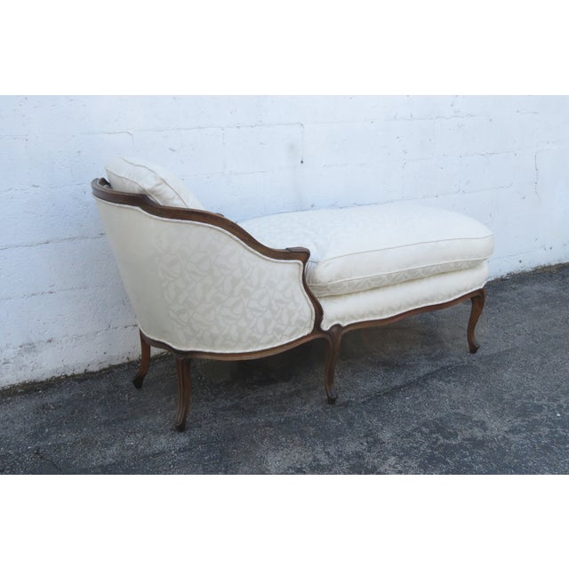 French Carved Long Large Fainting Couch Chaise Lounge 6284 For Sale - Image 11 of 18