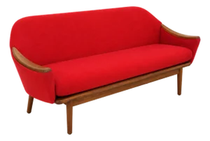 Adrian Pearsall Sofa With Walnut Arms