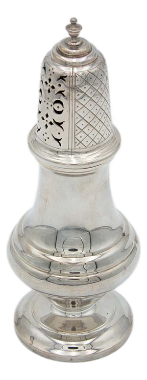 Silver Sprinkler with Circular Base