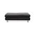 Rivoli Ottoman in Black Leather from Koinor For Sale - Image 10 of 14
