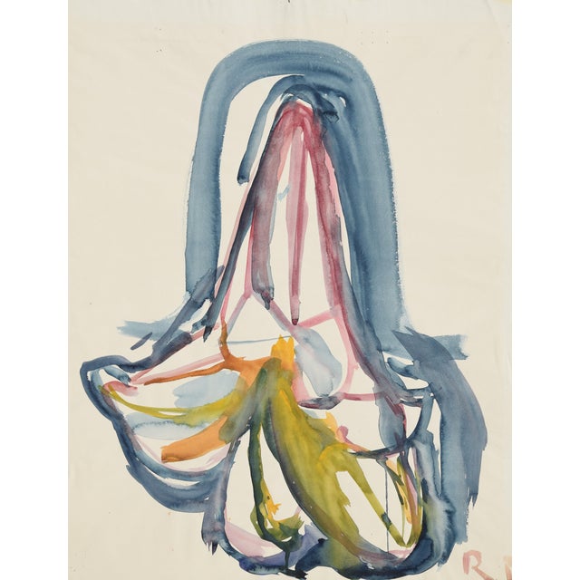 Charlotte Hilmer, Iris Blossom, 1955, Oil on Canvas For Sale - Image 12 of 12