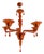 Orange Translucent Glass Chandelier by Simoeng For Sale