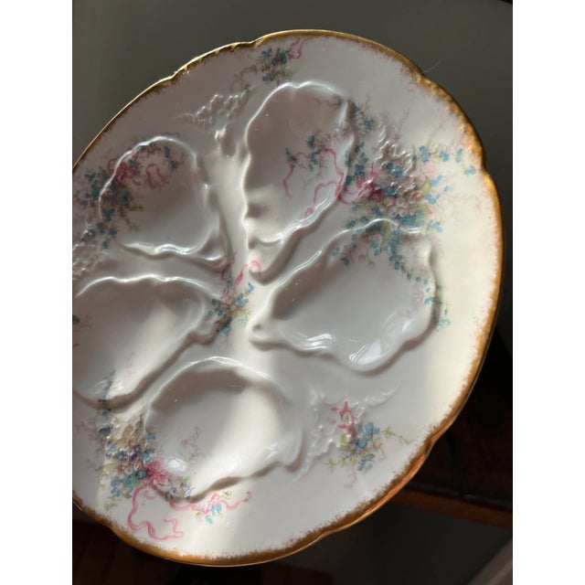 Late 19th Century Antique Limoges Oyster Plate For Sale - Image 5 of 7