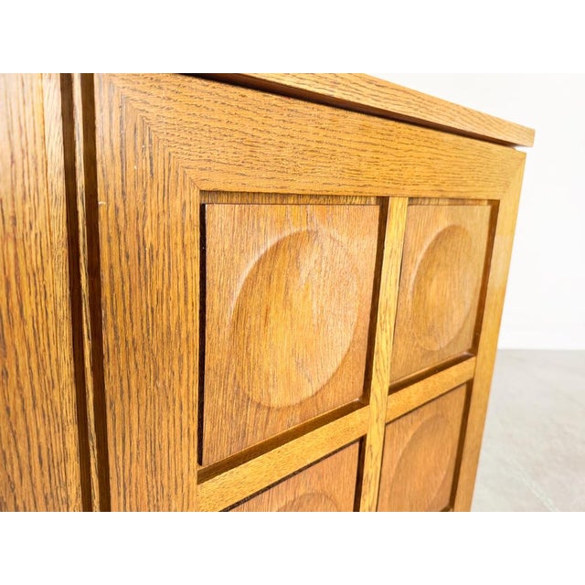 Brutalist Sideboard in Oak by Gerhard Bartels For Sale - Image 9 of 11