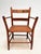 Early 20th Century Set of Four American Colonial Revival Hand-Painted Armchairs, Woven Splint Seats For Sale - Image 4 of 16