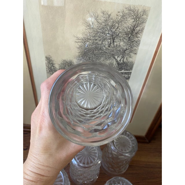 Fostoria Mid-Century Modern Fostoria Set of 6 Glasses For Sale - Image 4 of 9
