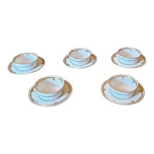 Early 20th Century Vintage Limoges Demitasse Set- 10 Pieces