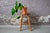 Made entirely of light-colored wood, this rustic stool seems to come straight from a farm or an alpine chalet. In solid...