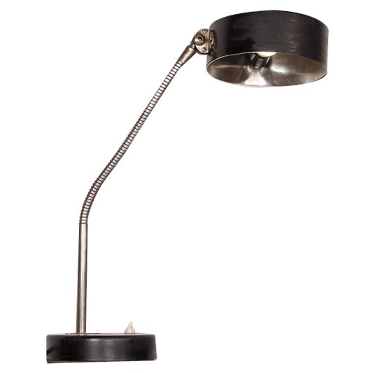 Office Lamp with Flexible Foot, 1960s For Sale