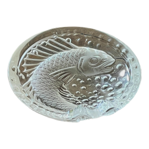 Antique 1941 Rene Lalique Design, Lalique France Crystal Concarneau Koi Fish Cigar Pisces Ashtray