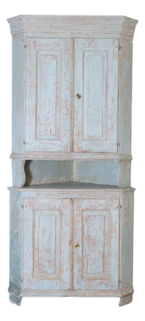 19th Century Swedish Corner Cabinet Circa 1820