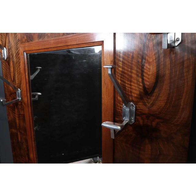 Art Deco Figured Walnut Hall Stand, 1930s For Sale - Image 11 of 16