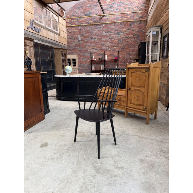 Hay Armchair in Blackened Wood, 1990s For Sale - Image 3 of 10