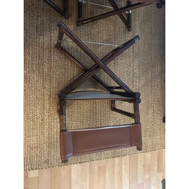 McGuire Late 20th Century McGuire Organic Modern Director's Dining Chairs - A Set of Six For Sale - Image 4 of 9