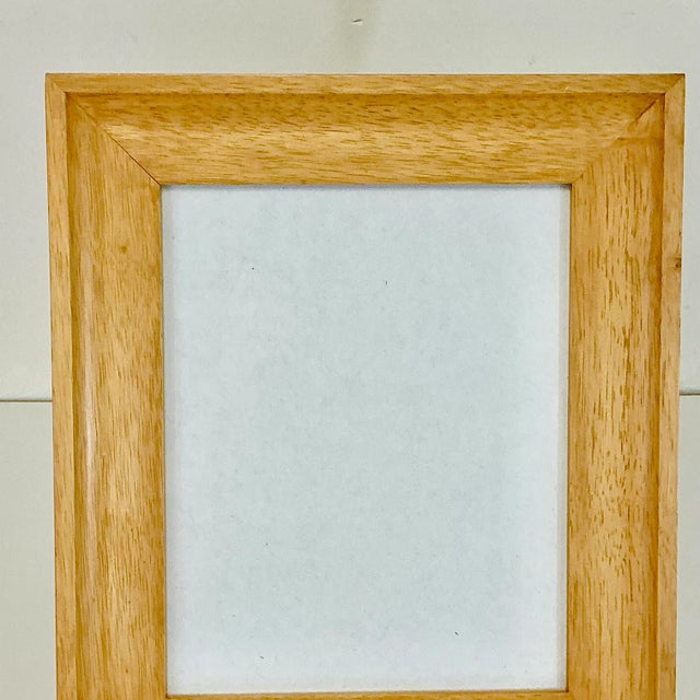 Vintage Arts & Crafts Boho Chic Farmhouse Fruit Wood Picture Frame. For Sale - Image 4 of 11