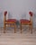 Mid-Century Modern Vintage Italian Chairs in Wood and Leather, 1960s, Set of 2 For Sale - Image 3 of 14