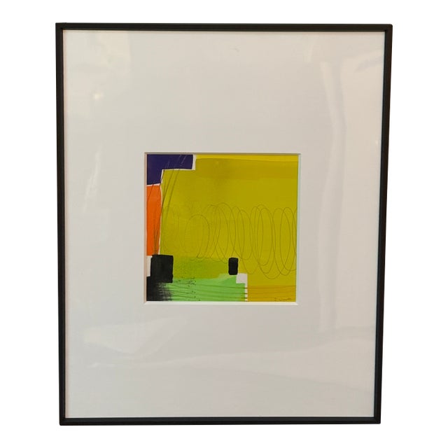 Isabel Wyatt "Yellow Colorform" Original Painting, Signed For Sale