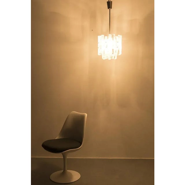 Vintage Glass Ceiling Light from Doria For Sale - Image 6 of 8