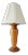 Wooden Table Lamp - Hand Turned Wood For Sale