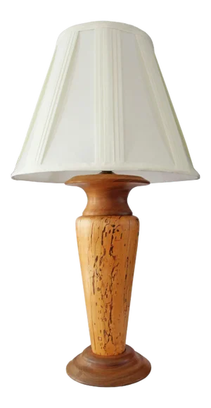 Wooden Table Lamp - Hand Turned Wood