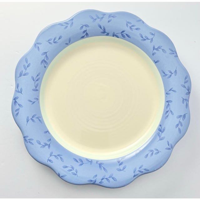 1990s Pfaltzgraff “Summer Breeze” Ceramic Salad Plates - Set of 8 For Sale - Image 4 of 4