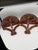 English A Pair of Demilune Faux Tortoiseshell Handpainted Wall Brackets or Shelves For Sale - Image 3 of 9