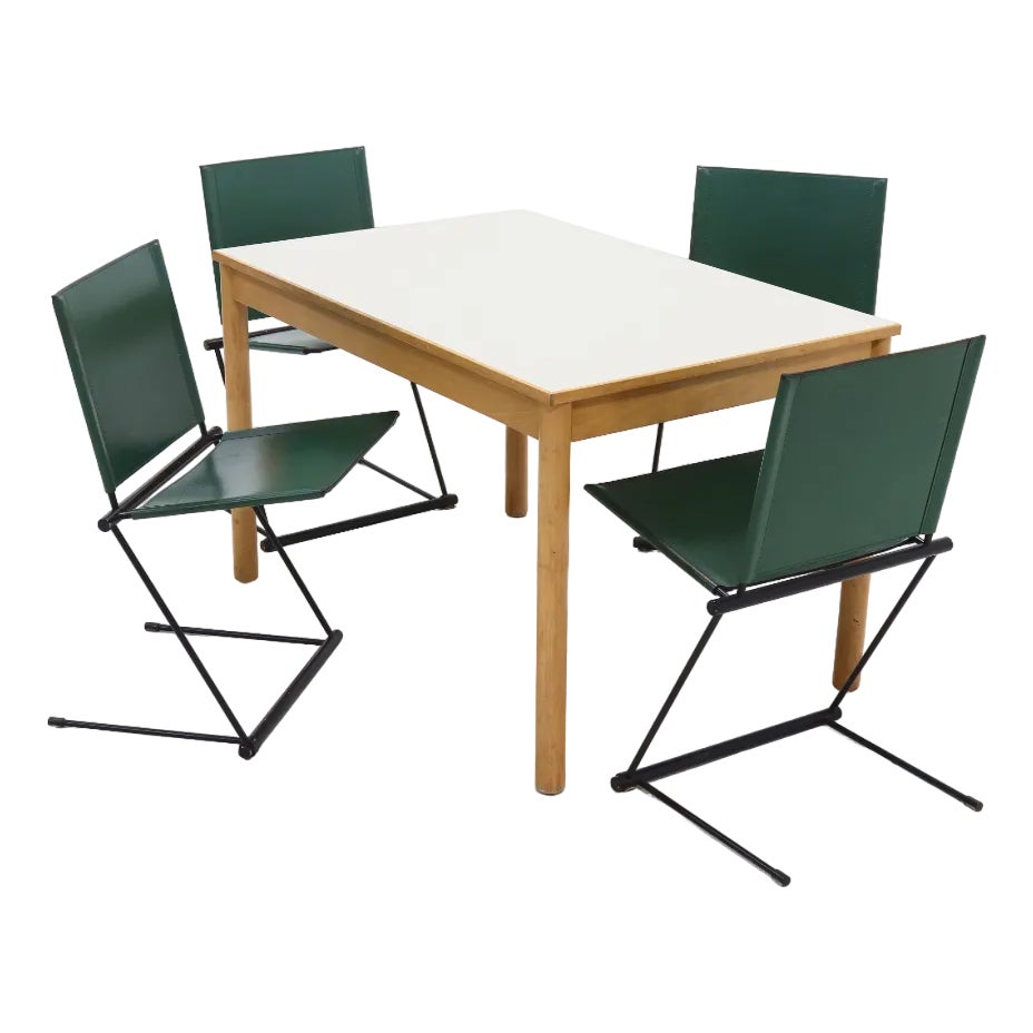 Vintage Birch and Linoleum Dining Table, 1960s | Chairish
